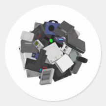 Konsolamari Autocollant Rond