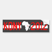 Kony 2012 bumper stickers