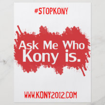 Kony 2012 Full colour Flyers