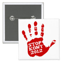Kony 2012 Handprint Stop Joseph Kony Buttons