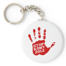 Kony 2012 Handprint Stop Joseph Kony Keychain