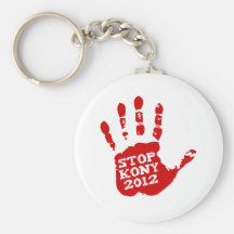 Kony 2012 Handprint Stop Joseph Kony Keychain