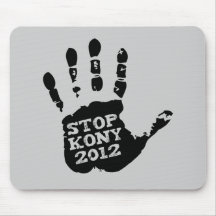 Kony 2012 Handprint Stop Joseph Kony Mousepads