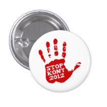 Kony 2012 Handprint Stop Joseph Kony buttons