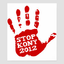 Kony 2012 Handprint Stop Joseph Kony posters