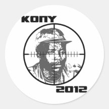 Kony 2012 Joseph Kony Target Crosshairs Stickers