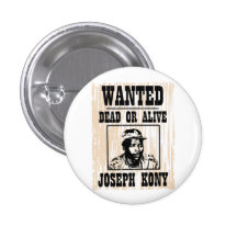 Kony 2012 Joseph Kony Wanted Poster Button