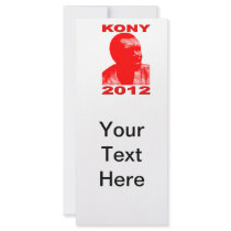 Kony 2012. Make Invisible Children Visible. Now. Rack Card