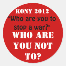 Kony 2012 sticker