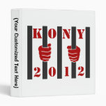 Kony 2012 Stop Joseph Kony Prison 3 Ring Binders
