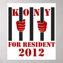 Kony 2012 Stop Joseph Kony Prison Posters