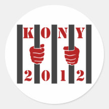 Kony 2012 Stop Joseph Kony Prison Round Sticker
