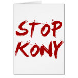 Kony 2012 Stop Red Bloody Joseph Kony Card