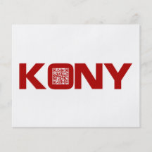 Kony 2012 Video Red QR Code Joseph Kony Custom Flyer