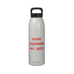Kony Cajones est. in 2012 Water Bottles