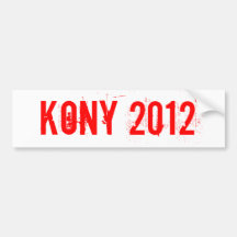 KONY STICKER BUMPER STICKERS