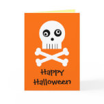 Kooky Skull And Bones Halloween Card