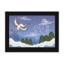 Korean Crane Christmas Postcard