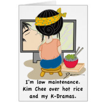 Korean Drama Queen™ Branded Card-Low Maintenance