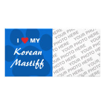 Korean Mastiff Monogram Photo Cards