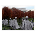 Korean Memorial and Lincoln Memorial Fall Post Card