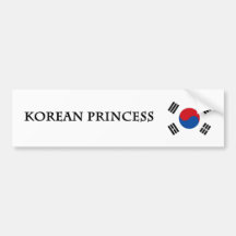 Korean Princess Bumper Sticker