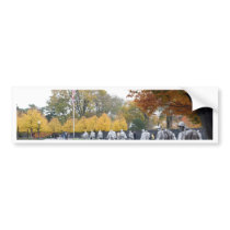 Korean War Memorial veterans Bumper Stickers