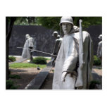 Korean War Memorial Veterans Status Postcard