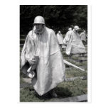 Korean War Memorial veterans Status Postcards