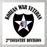 Korean War Veteran - 2nd ID Print