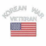 Korean War Veteran with American Flag Military Sweatshirt