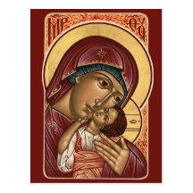 Korsun Mother of God Prayer Card Post Card