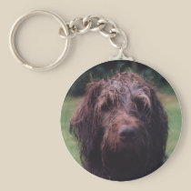 Korthals Griffon Sarah portrait keychains