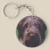Korthals Griffon Tsjip portrait keychains