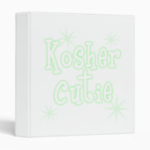 kosher cutie green binder