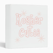 kosher cutie peach vinyl binder