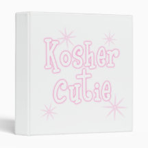 kosher cutie pink vinyl binder