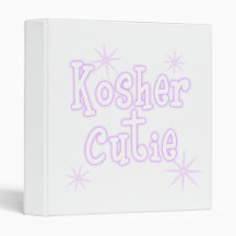 kosher cutie -purple binder