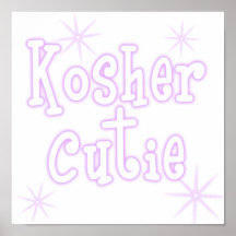kosher cutie -purple posters
