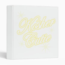 kosher cutie yellow binders