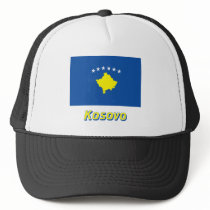 Kosovo Flag with Name