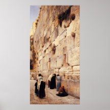 Kotel Painting by Gustav Bauernfein - Circa 1904 Print