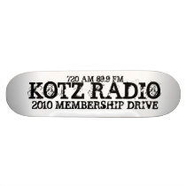 KOTZ RADIO, 2010 MEMBERSHIP DRIVE, 720 AM 89.9 FM SKATE DECK