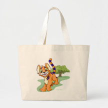 Kougra orange aventureux sur l'île de mystère sacs