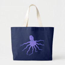 Krake kraken octopus leinentaschen