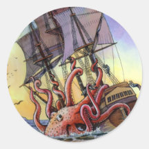 Kraken Attack Sticker