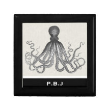 Kraken - Black Giant Octopus / Cthulu Jewelry Boxes