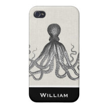 Kraken - Black Giant Octopus / Cthulu iPhone 4/4S Case