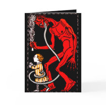 Krampus has a long tongue card
