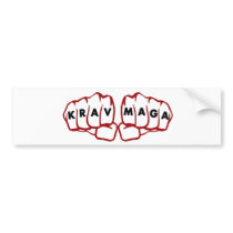 krav Maga fists Bumper Stickers